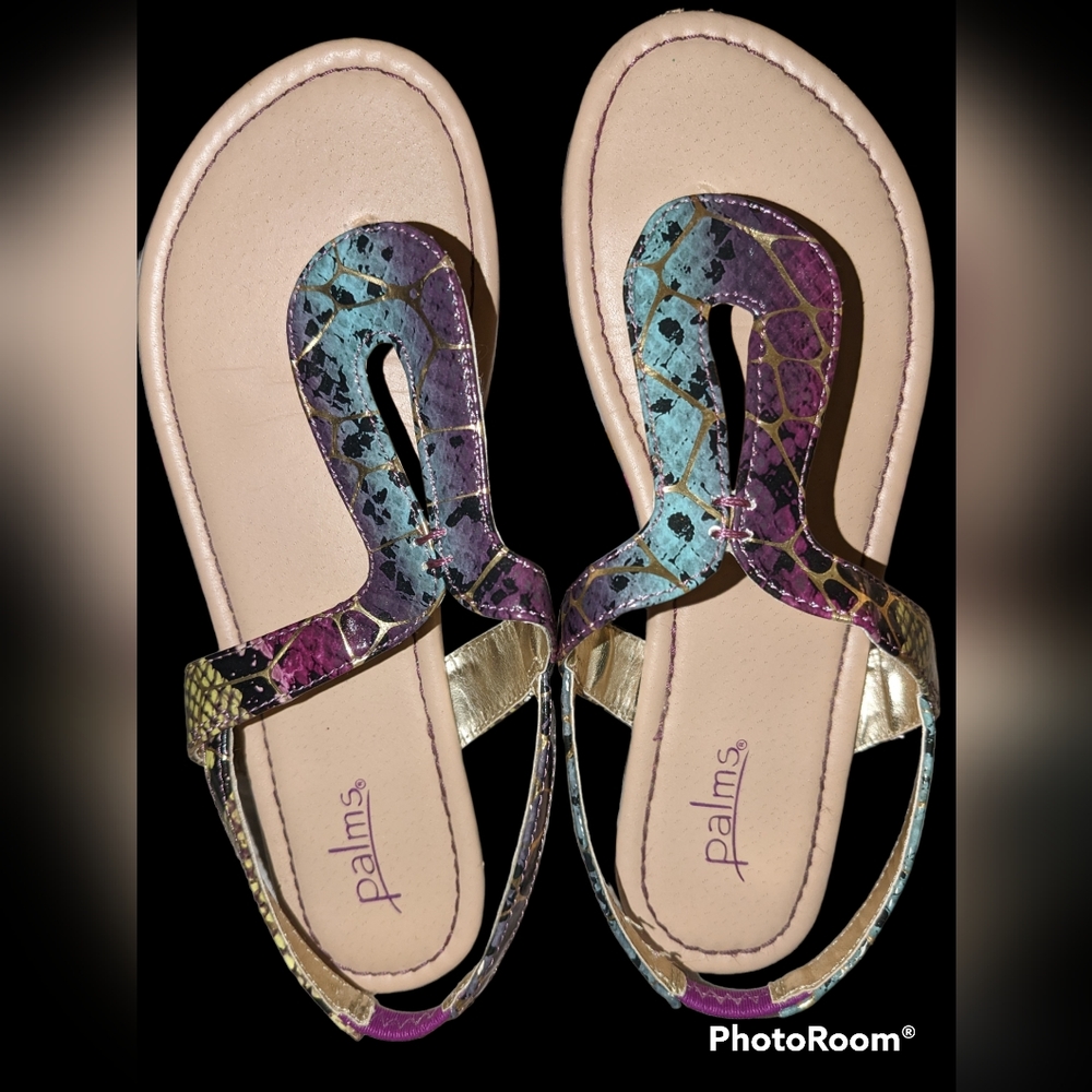 snake skin sandal